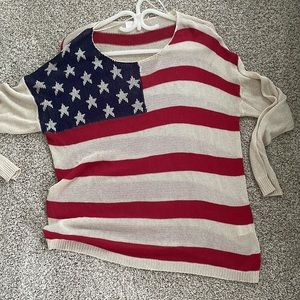 Pink Lily America Crochet Sweater